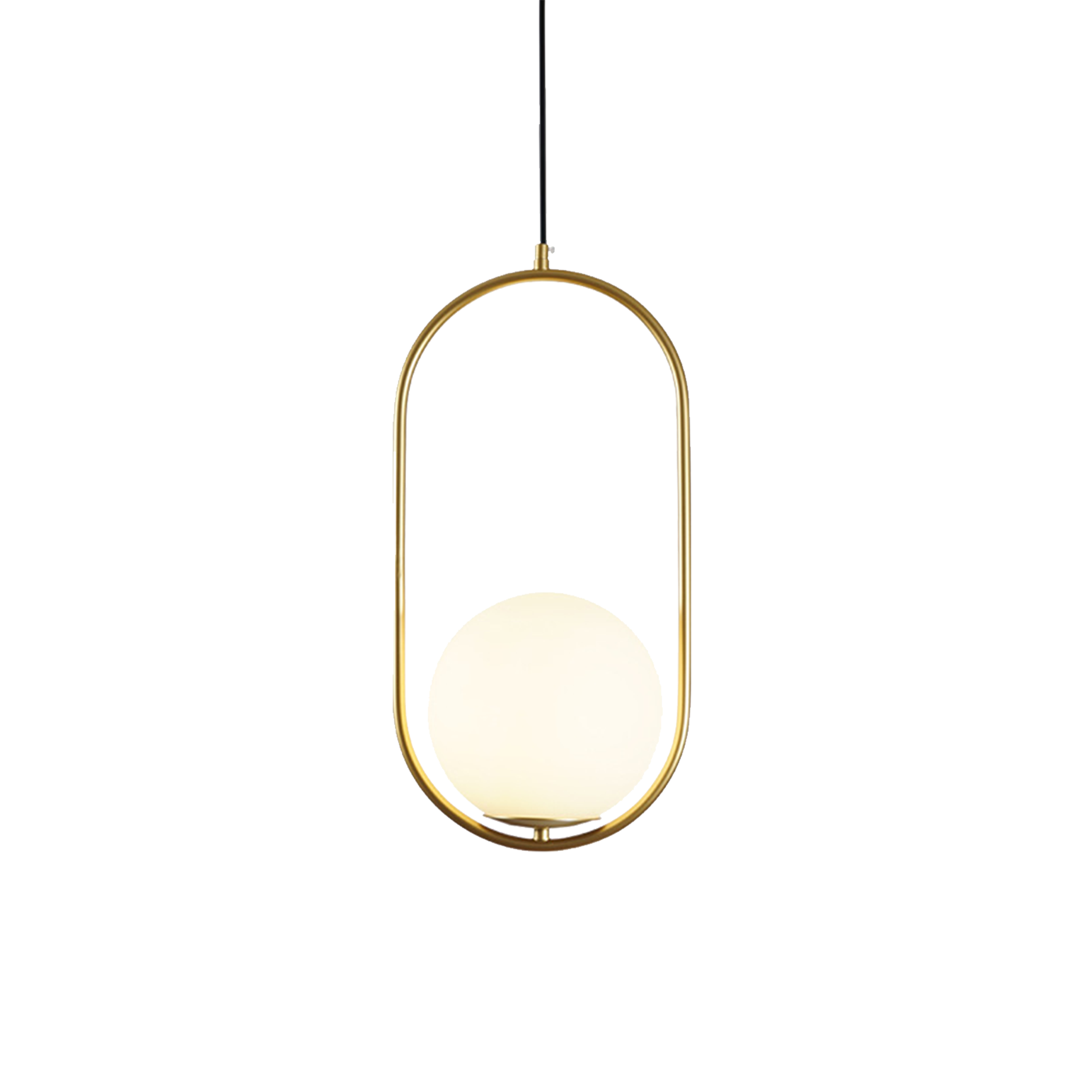 Circle Frame Globe Pendant Light | Living Room & Dining Room Lighting