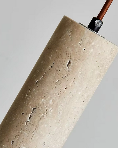 Japandi Cylinder Pendant Light | Slim Tube Hanging Lamp
