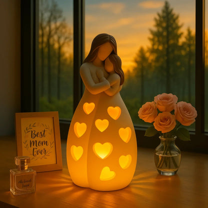 Mother And Child Table Lamp | Warm Ambient Night Light