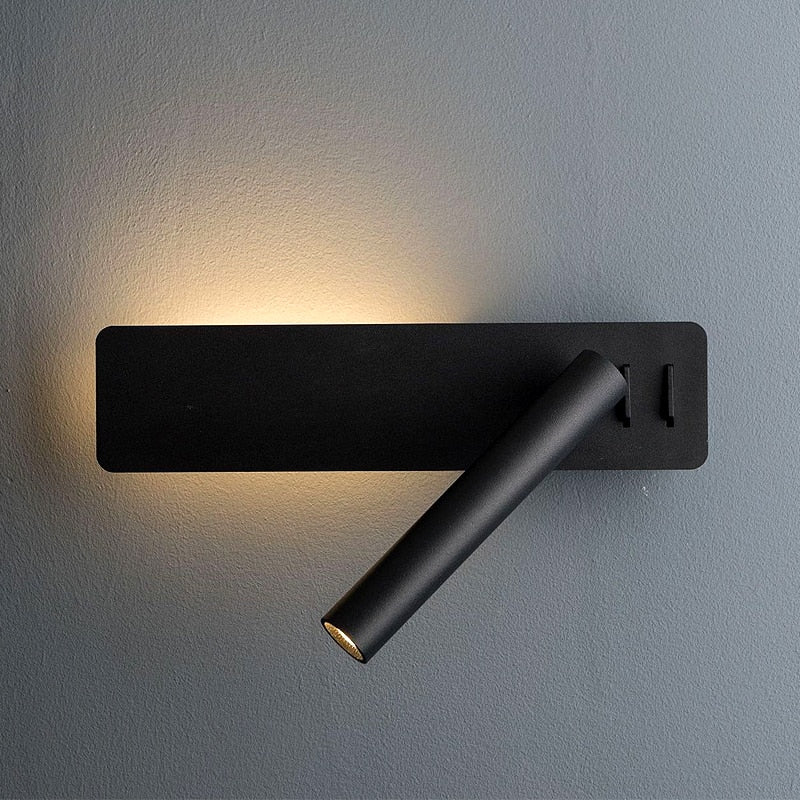 Wall LED Adjustable Reading Light | Modern Bedside Lamp