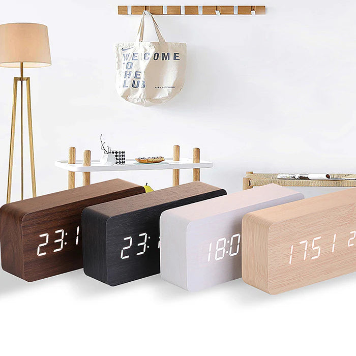 Digital Alarm Clock | Wireless Charging With LED Time And Temperature