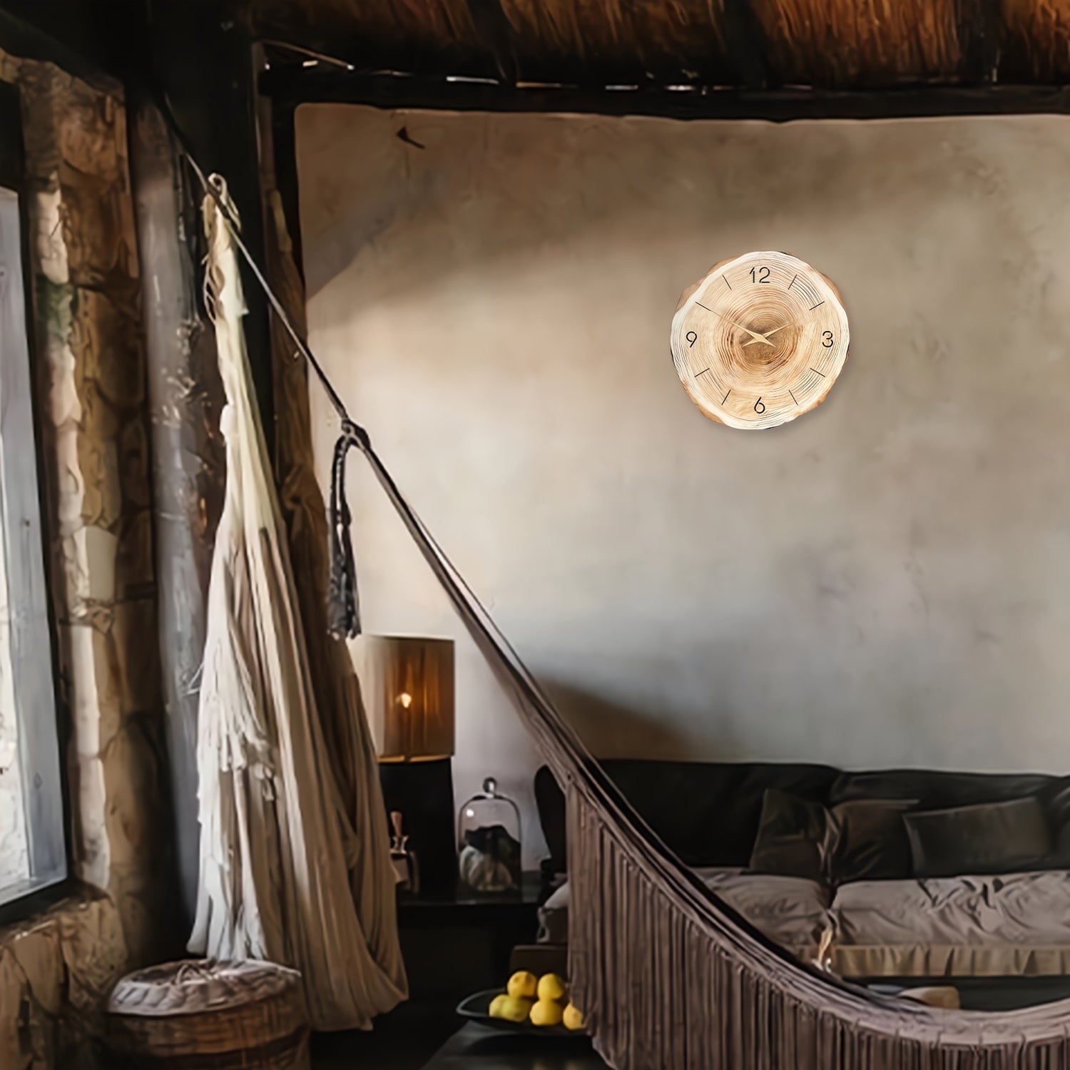 Wall Clock | Silent Non Ticking Design for Living Room and Office