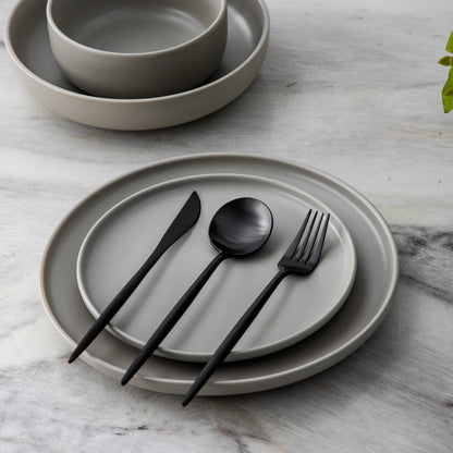 Modern Flatware Set | Sleek Metal Tableware Utensils