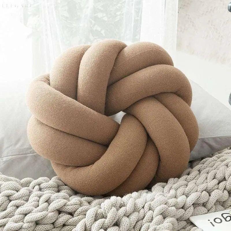 Knot Throw Pillow | Decorative Knotted Cushion
