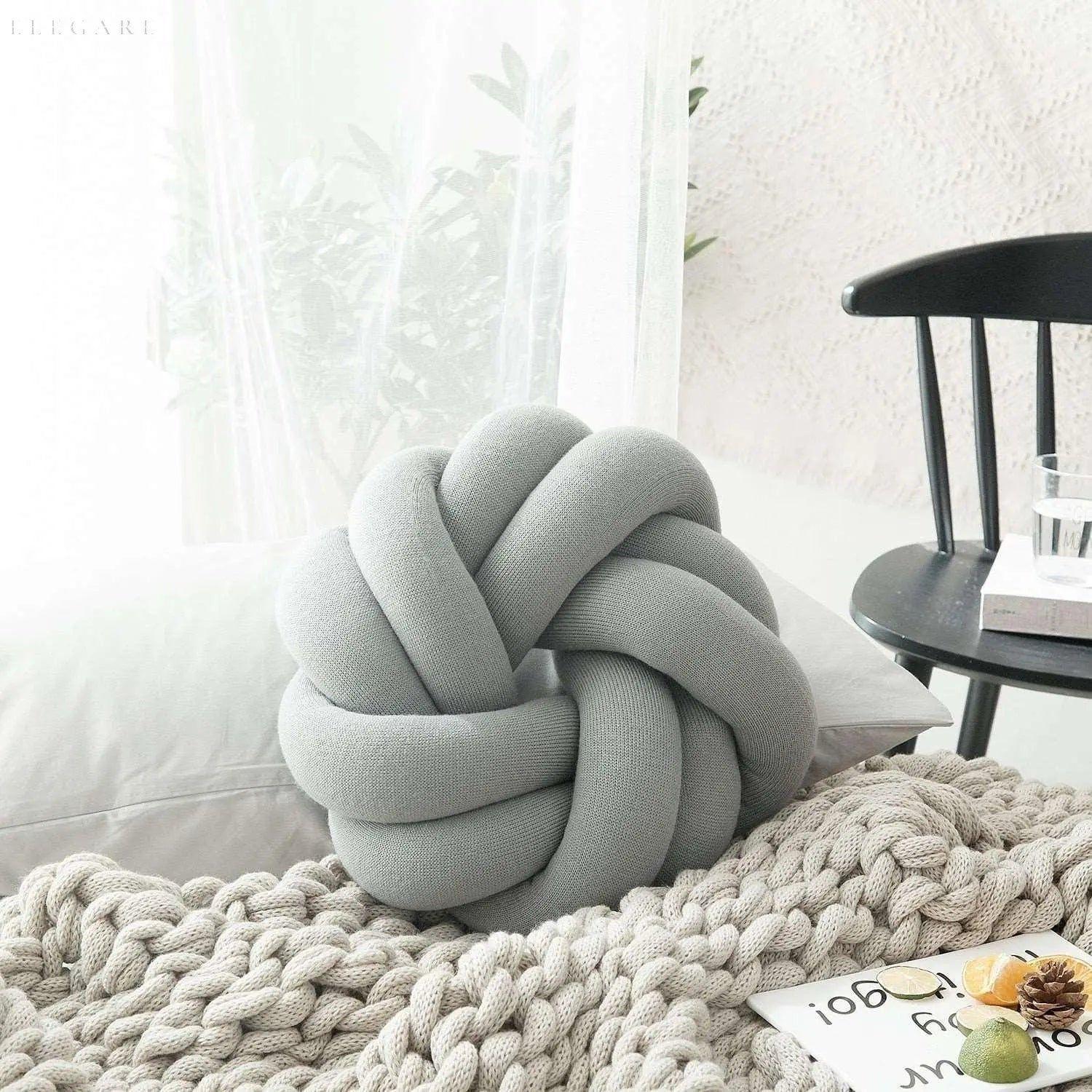 Knot Throw Pillow | Decorative Knotted Cushion