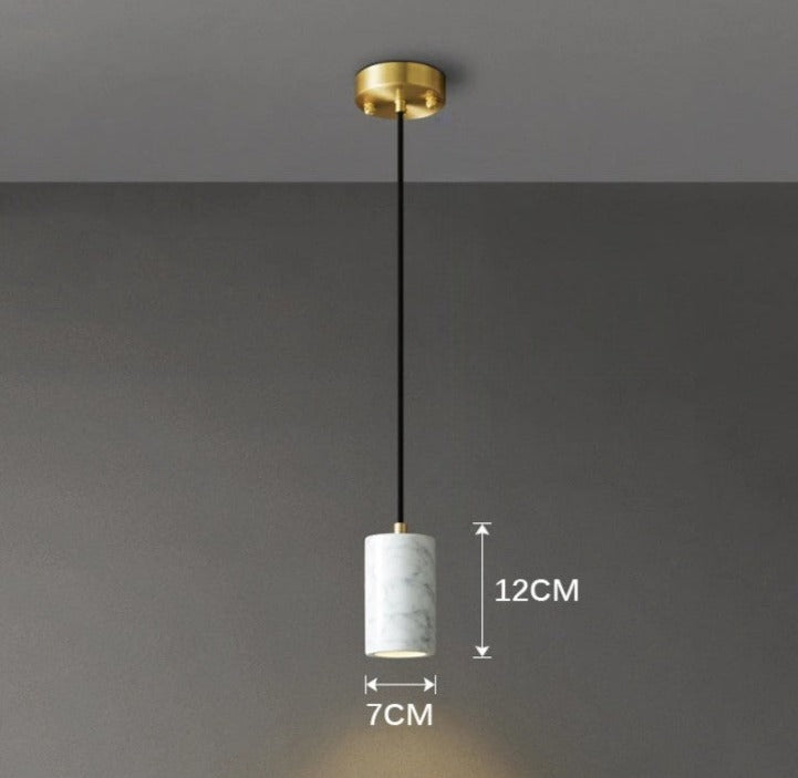 Modern Cylinder Pendant Ceiling Light LED | Minimalist Hanging Lamp For Kitchen Dining Room Bedroom