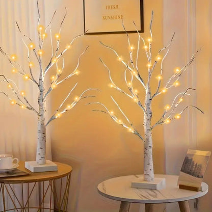 LED Birch Tree Table Lamp | Light Twig Tree For Christmas And Home Decor