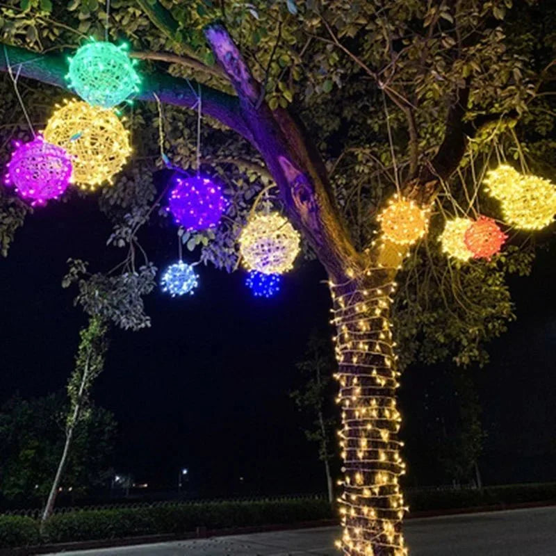 LED Garden Light Balls Outdoor | Hanging Sphere Lights