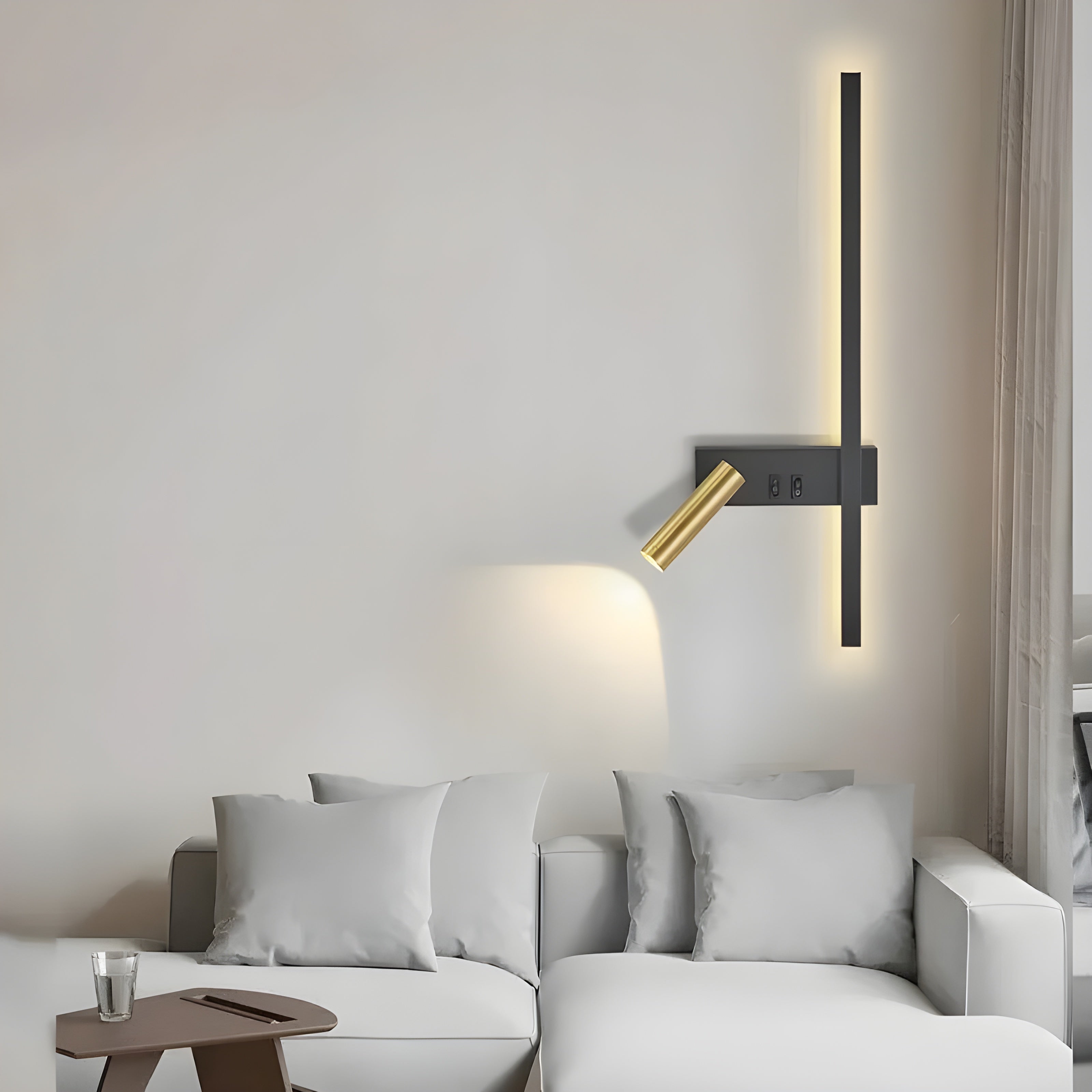 LED Wall Light | Up Down Minimalist Switch Adjustable Reading Spotlight