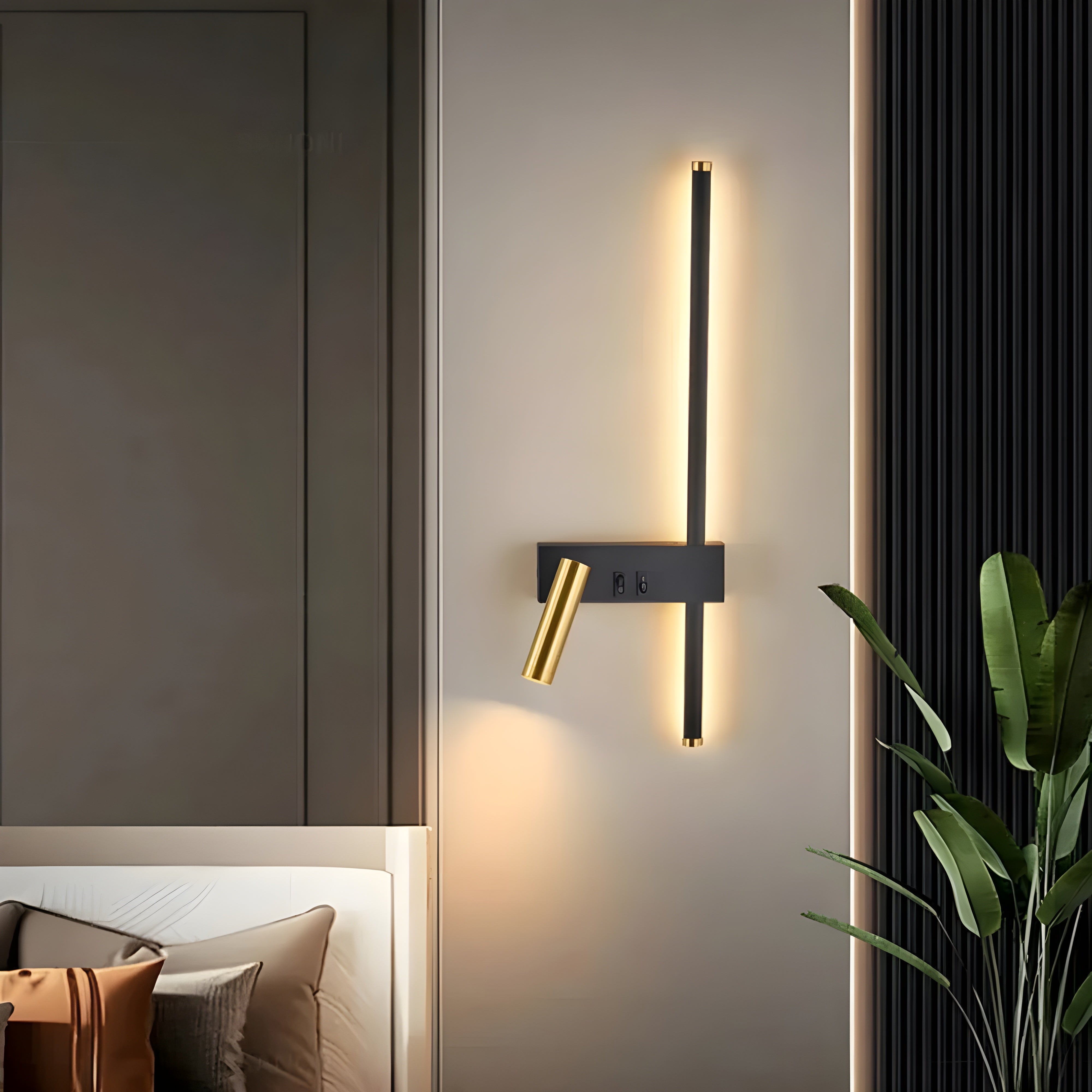 LED Wall Light | Up Down Minimalist Switch Adjustable Reading Spotlight