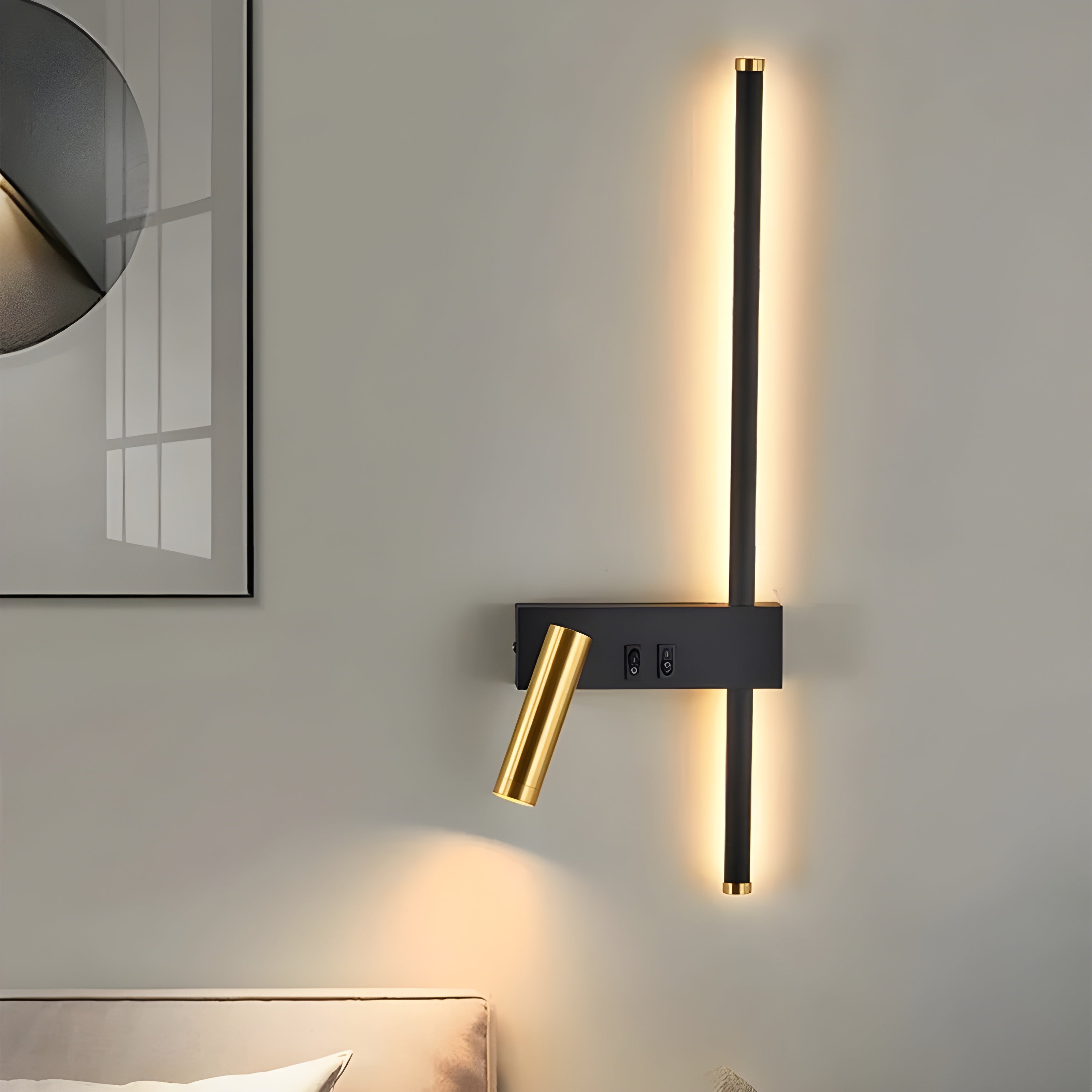 LED Wall Light | Up Down Minimalist Switch Adjustable Reading Spotlight