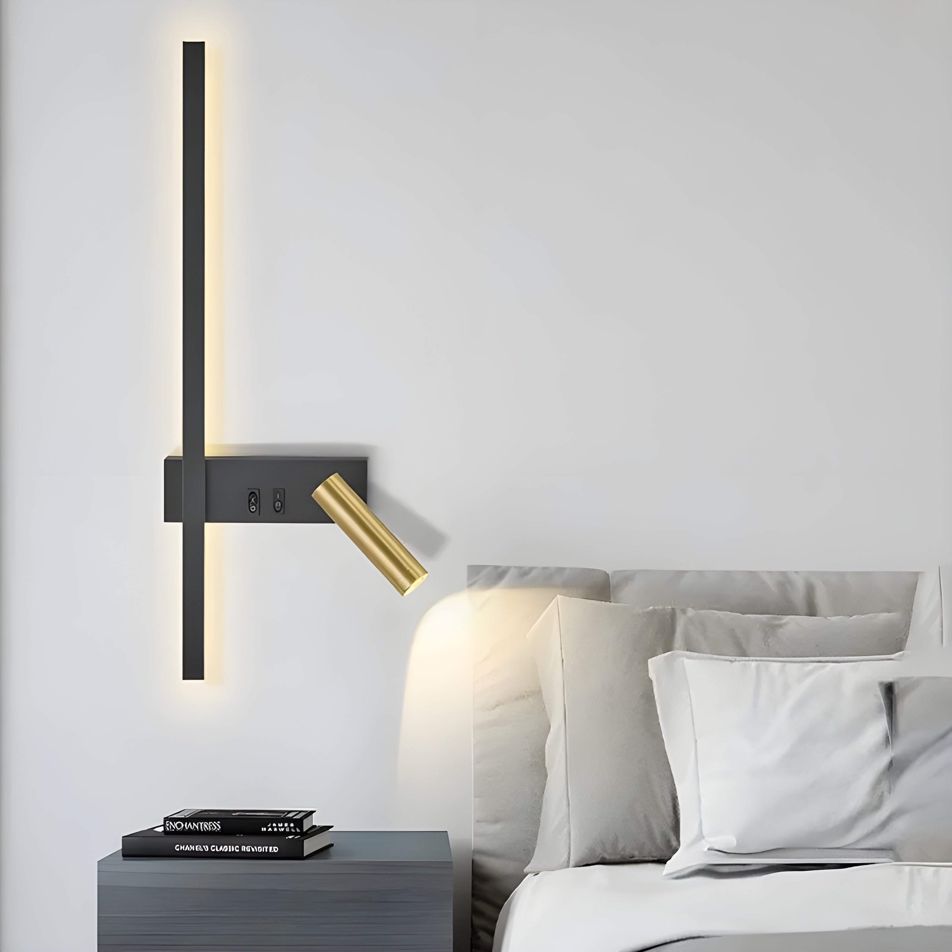 LED Wall Light | Up Down Minimalist Switch Adjustable Reading Spotlight