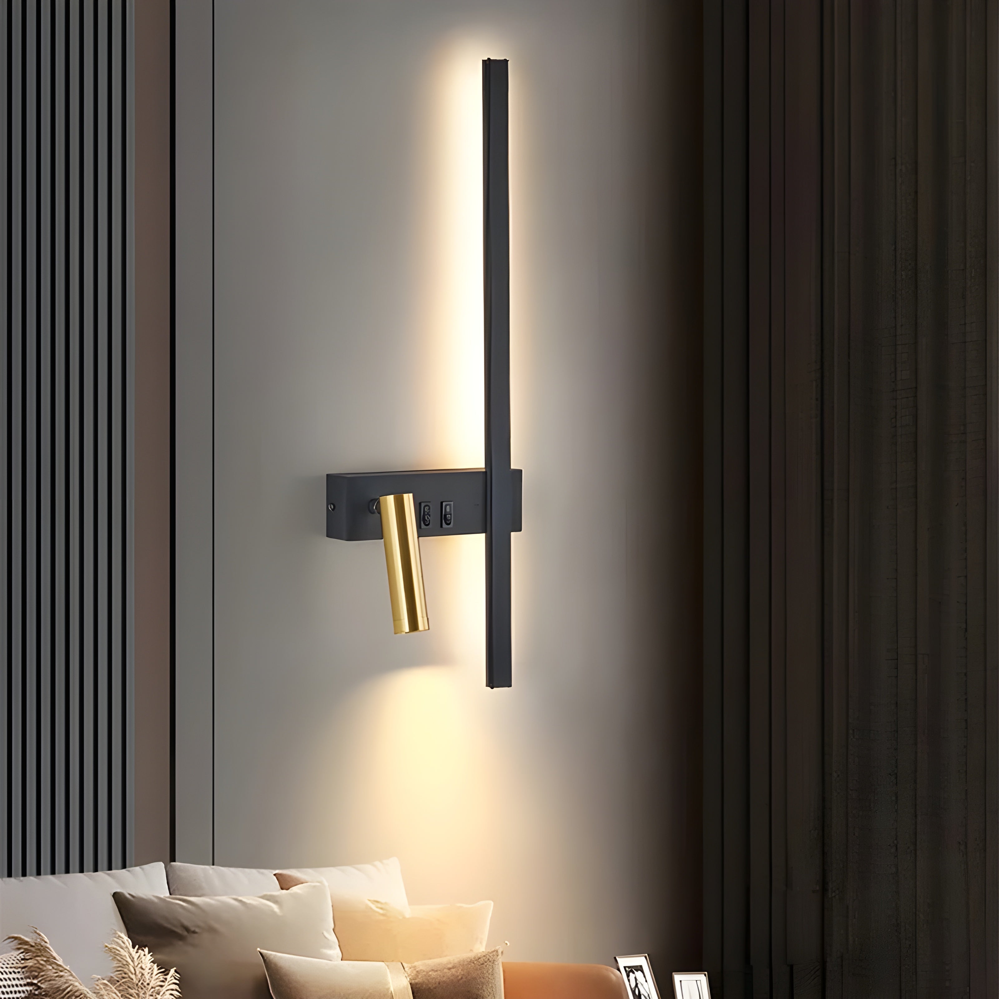 LED Wall Light | Up Down Minimalist Switch Adjustable Reading Spotlight