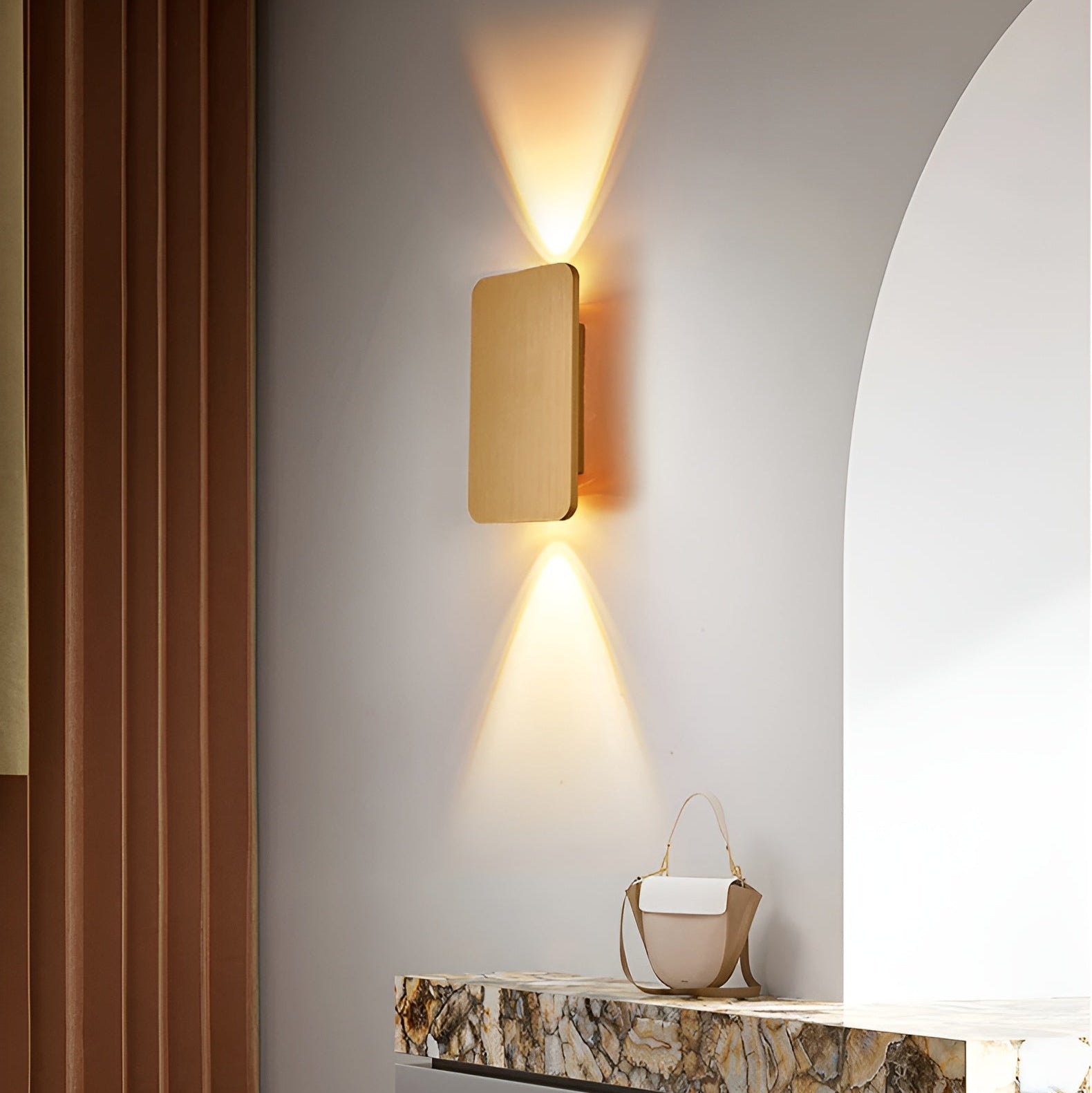 LED Wall Light | Rectangular Up Down Sconce For Hallway Staircase
