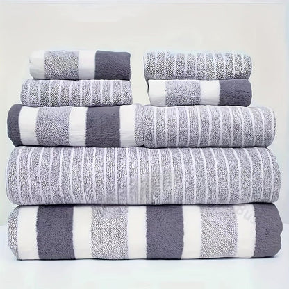 8 Piece Bathroom Towel Set | Quick Dry And Absorbent