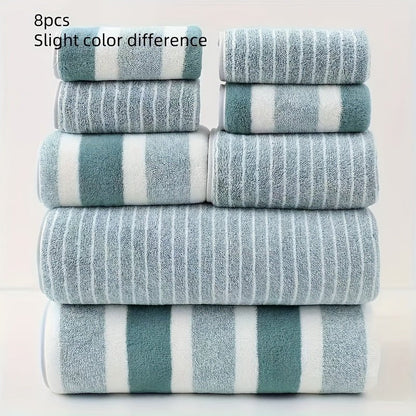 8 Piece Bathroom Towel Set | Quick Dry And Absorbent