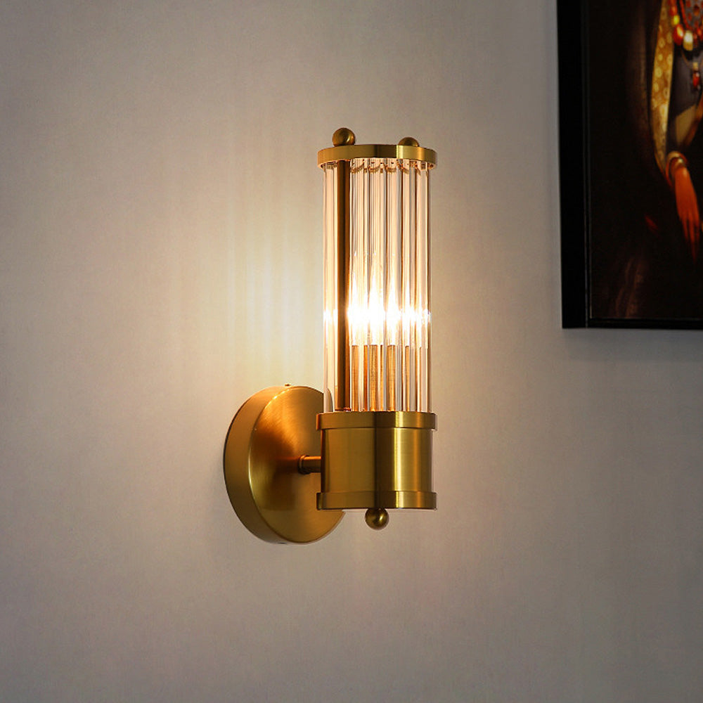 Glass Rod Wall Light | Vertical Sconce for Bathroom Living Room Bedroom