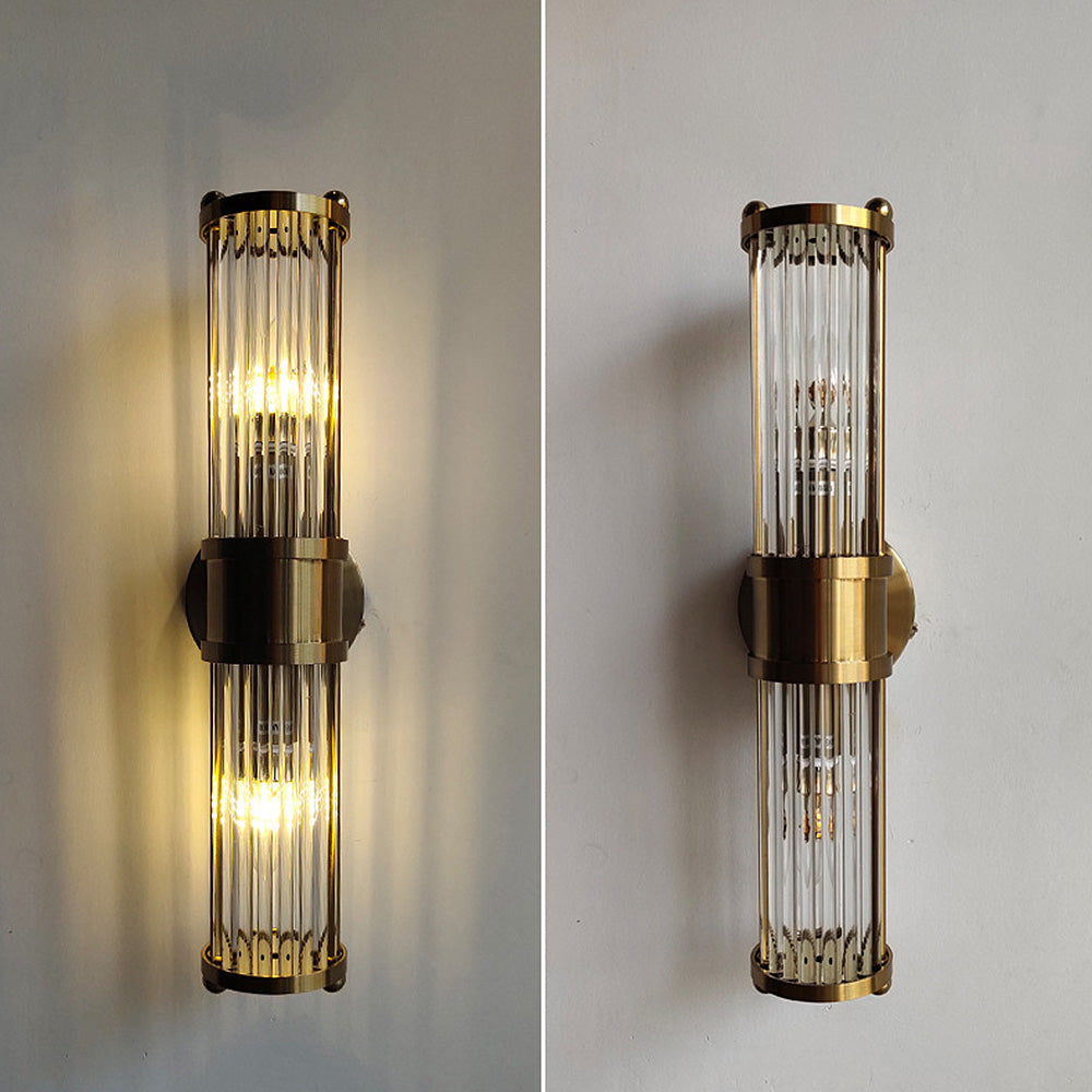 Glass Rod Wall Light | Vertical Sconce for Bathroom Living Room Bedroom