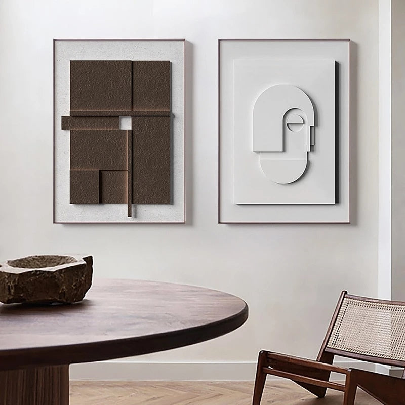 Minimalist Wall Art | Nordic Abstract 3D Canvas