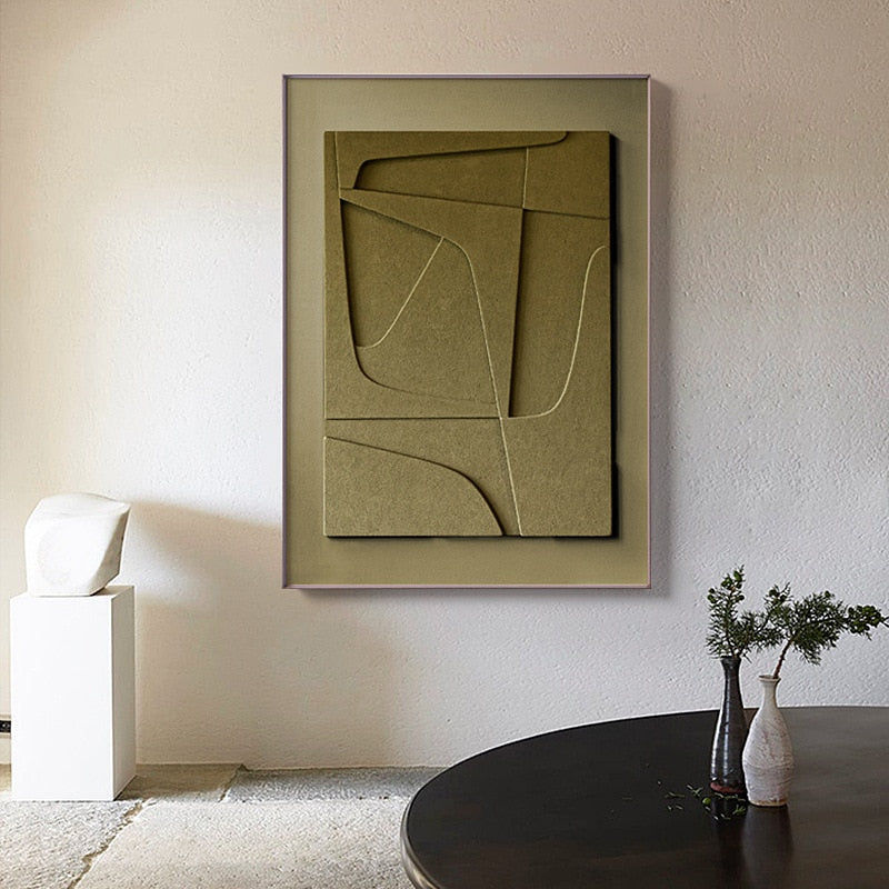 Minimalist Wall Art | Nordic Abstract 3D Canvas