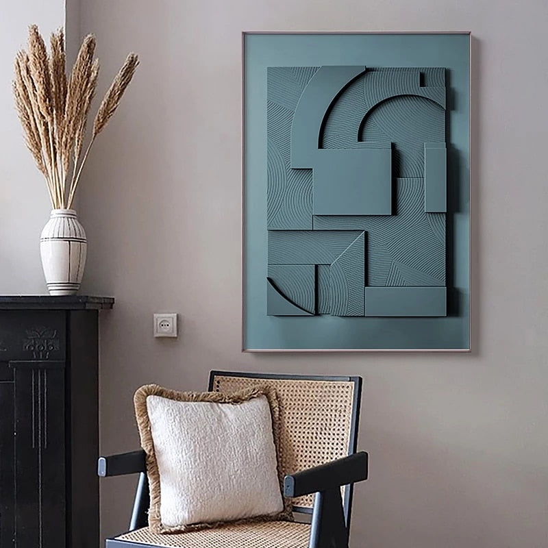 Minimalist Wall Art | Nordic Abstract 3D Canvas
