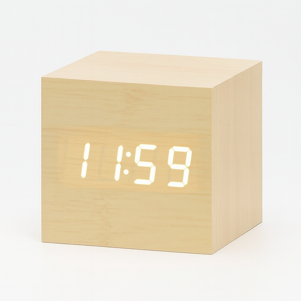 Digital Alarm Clock | Minimalist LED Bedside Clock