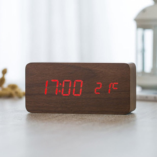 Digital Alarm Clock | Minimalist LED Bedside Clock