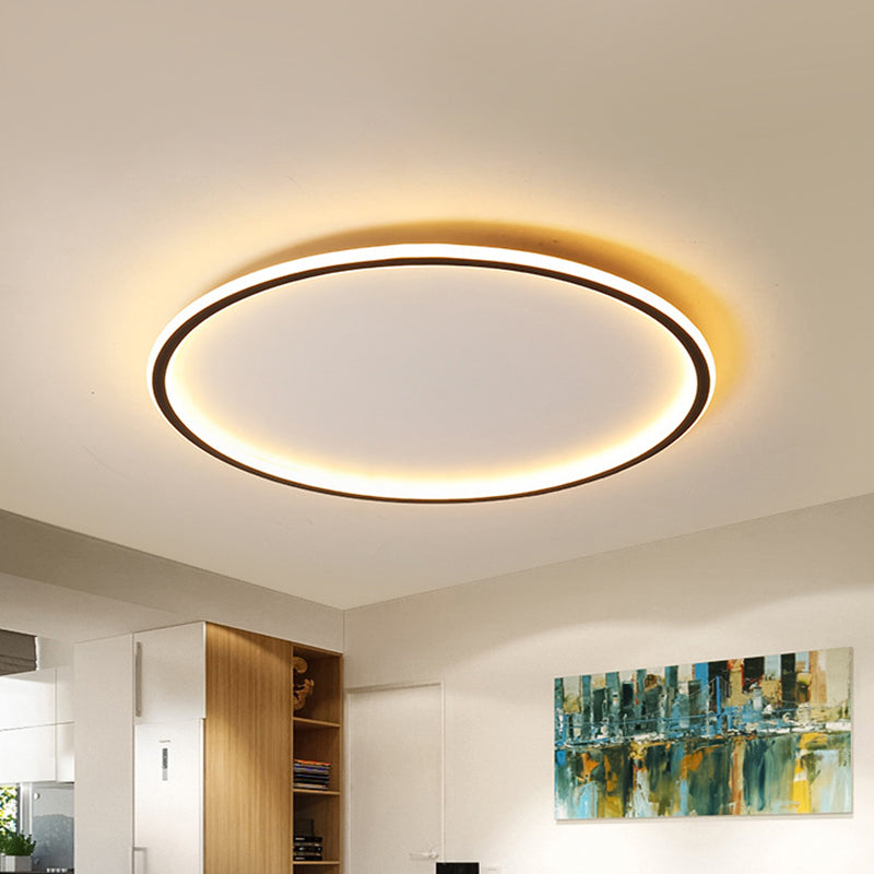 Round Halo Ceiling Light | Modern Flush Mount