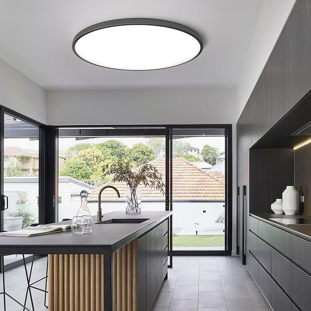 Ultra Thin LED Ceiling Light | Minimalist Round Flush Mount