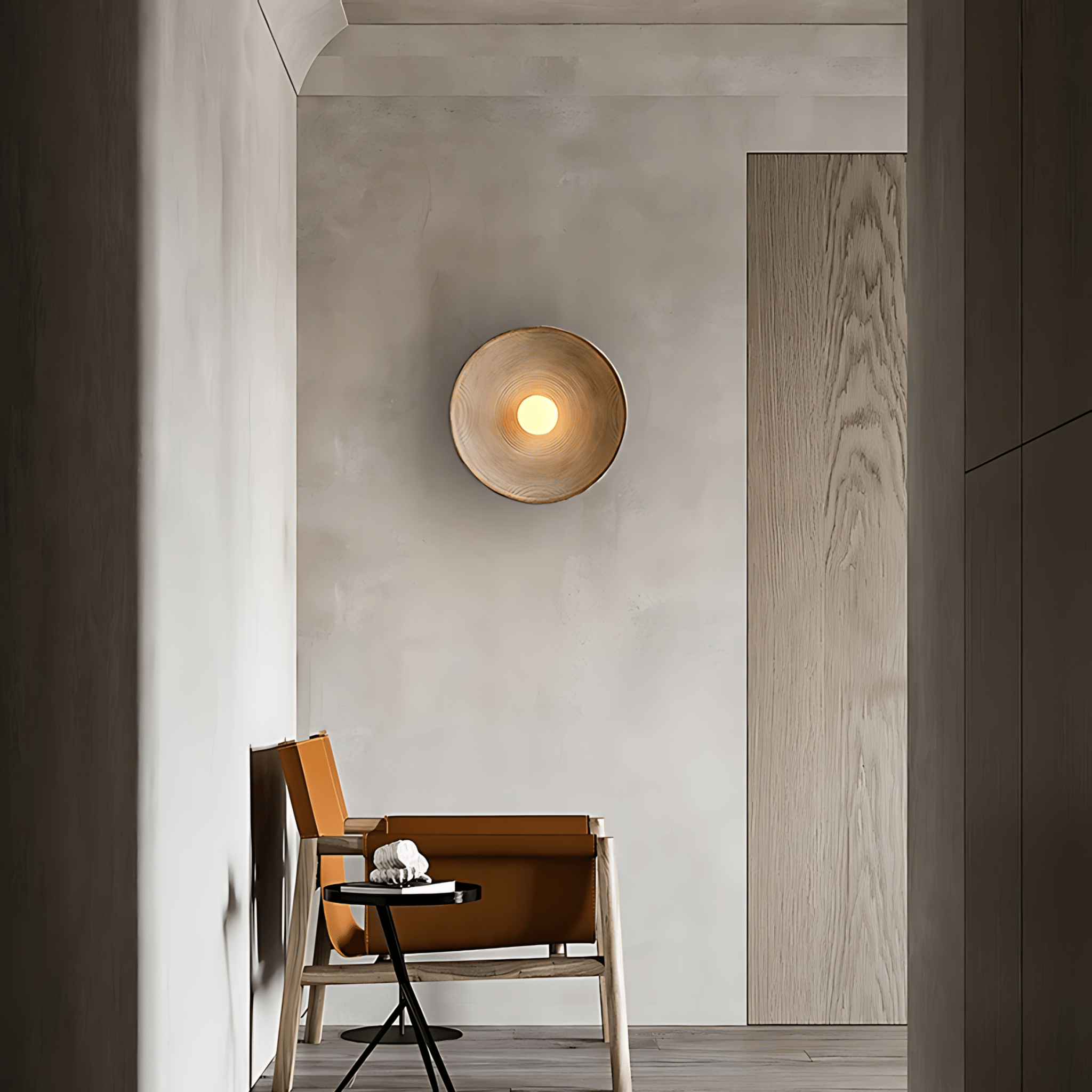 Sculptural Wall Light | Minimal Round Design