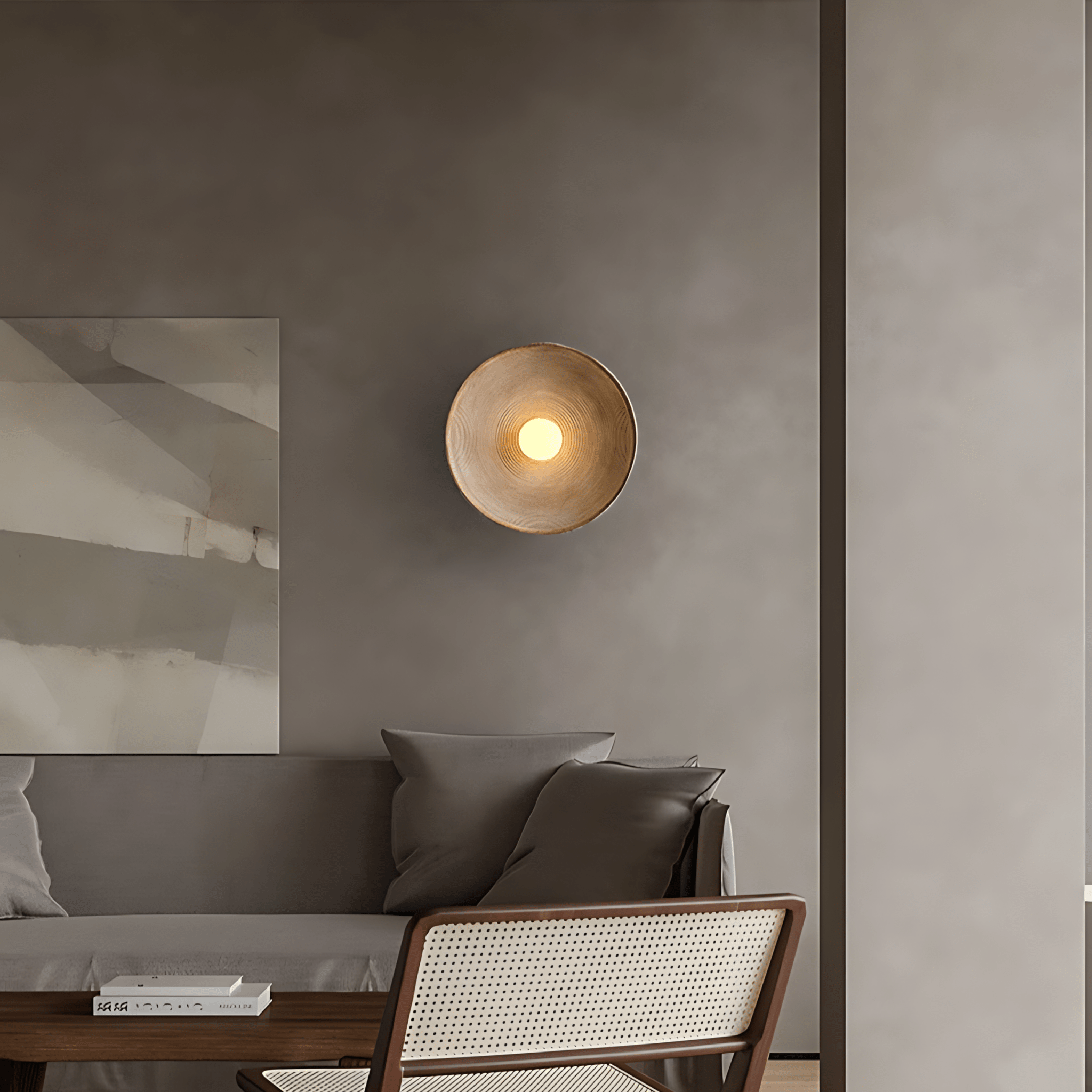 Sculptural Wall Light | Minimal Round Design