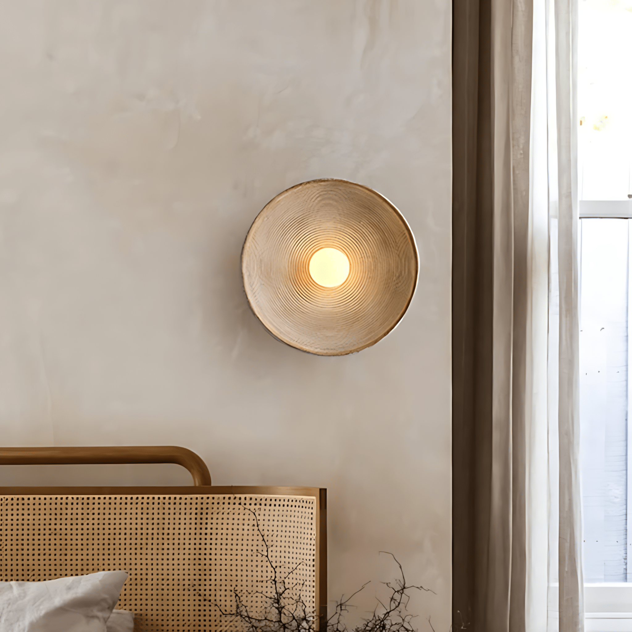 Sculptural Wall Light | Minimal Round Design