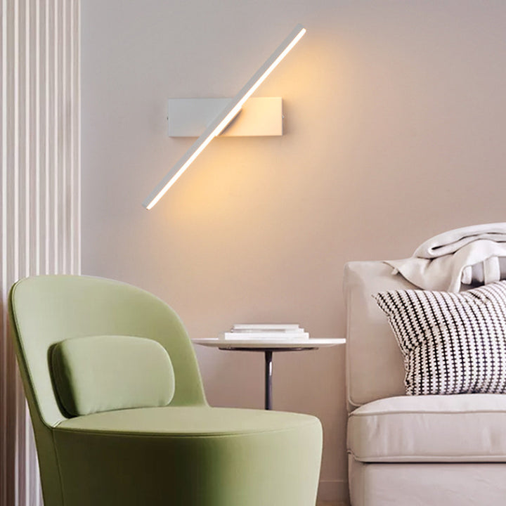 Rotating LED Wall Light | Adjustable Modern Linear Bar Sconce For Bedroom Living Room