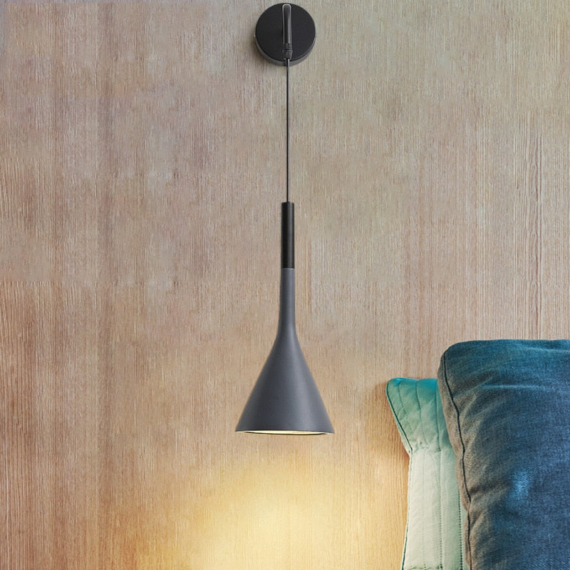 Scandinavian Wall Light | Adjustable Cord Sconce