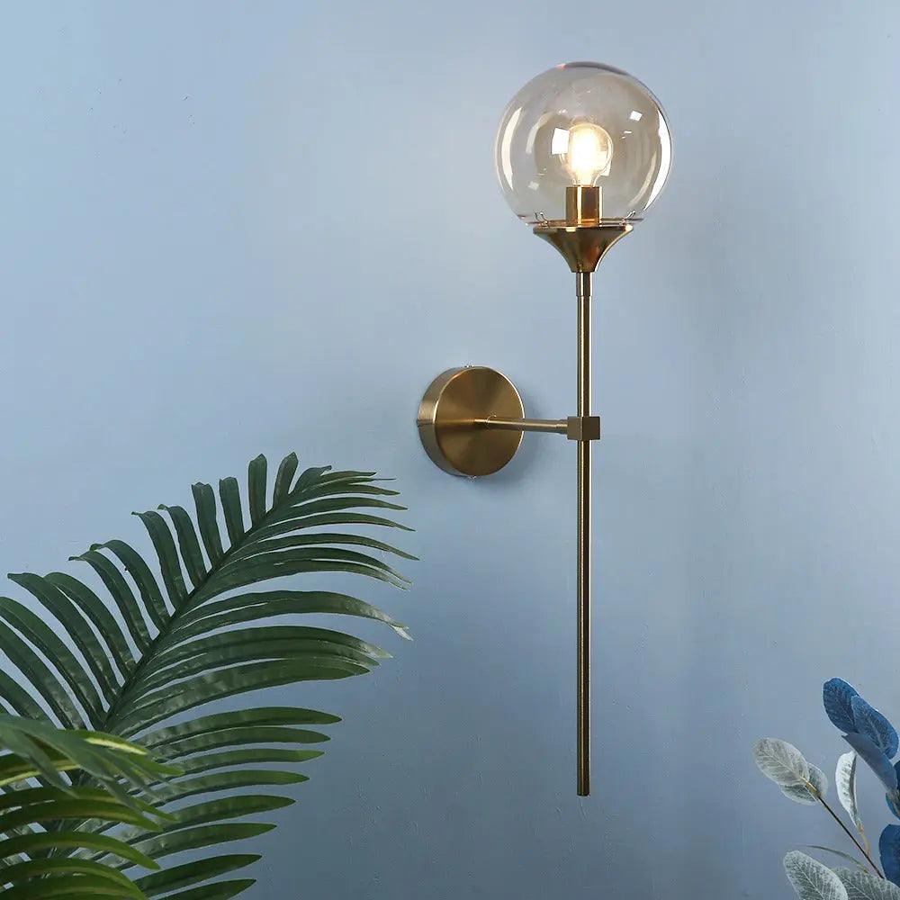 Modern Globe Wall Light | Wall Sconce For Living Room Bedroom & Dining Room