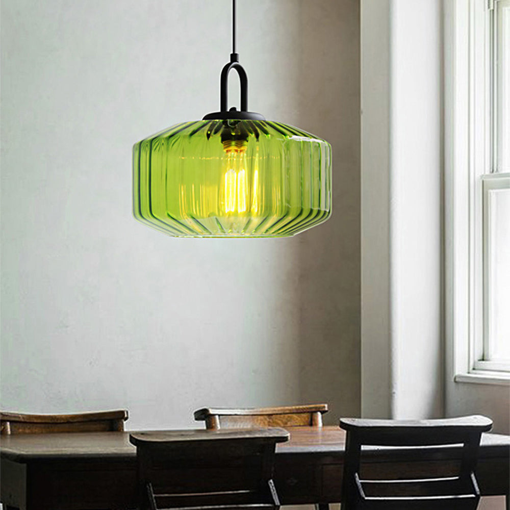 Ribbed Pendant Light | Dining Table Kitchen Island