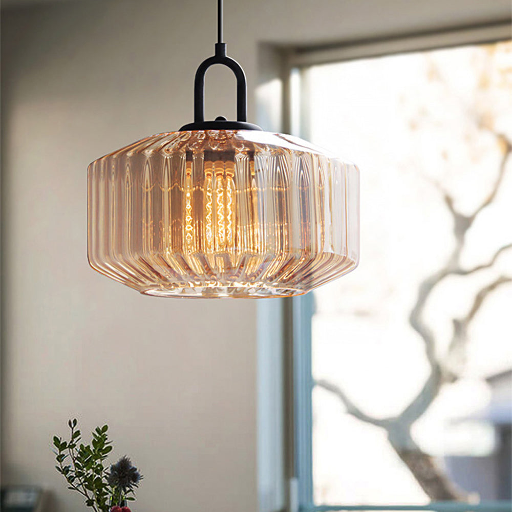 Ribbed Pendant Light | Dining Table Kitchen Island