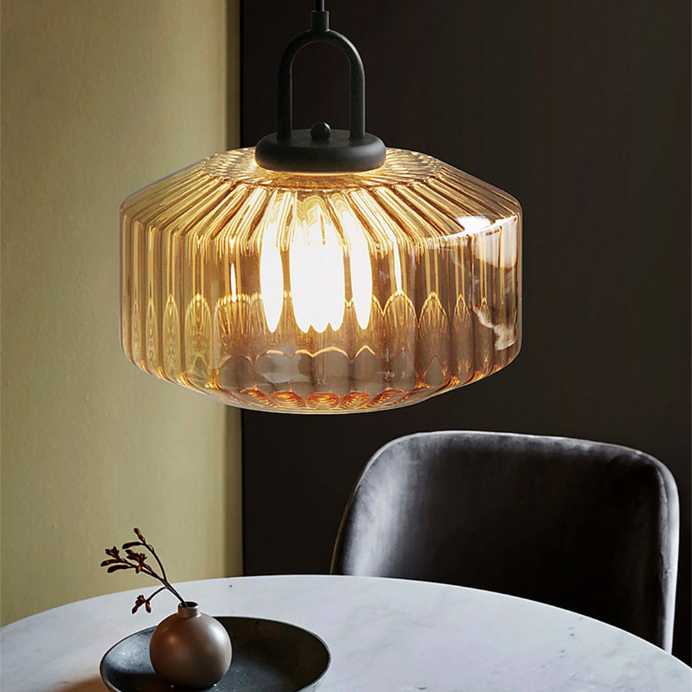 Ribbed Pendant Light | Dining Table Kitchen Island