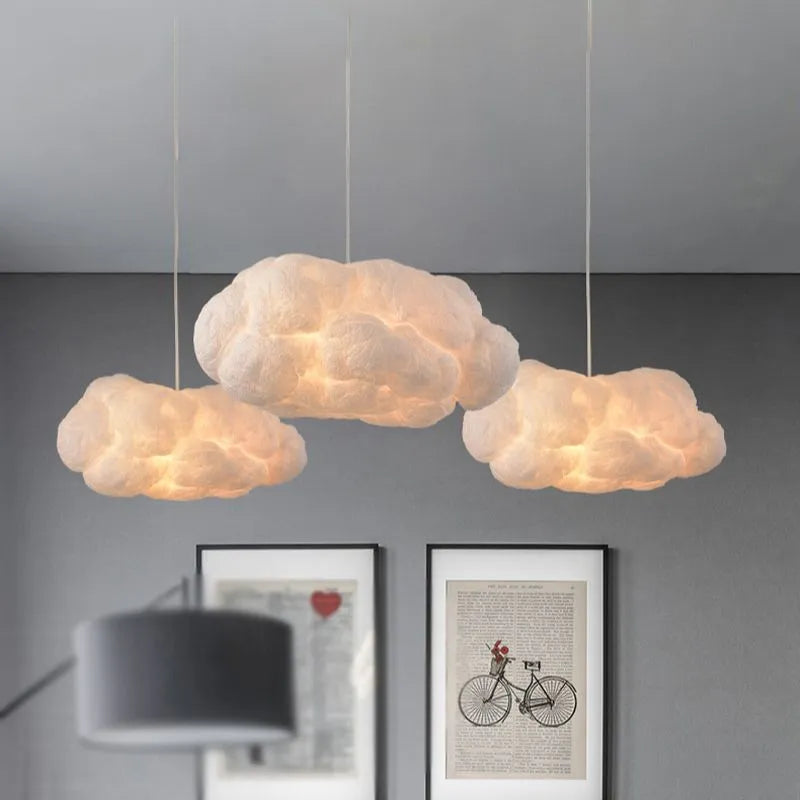 Cloud Pendant Light | Fluffy Ceiling Lamp For Bedroom Living Room