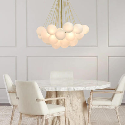 Bubble Cluster Chandelier | Statement Ceiling Light For Dining Room Living Room