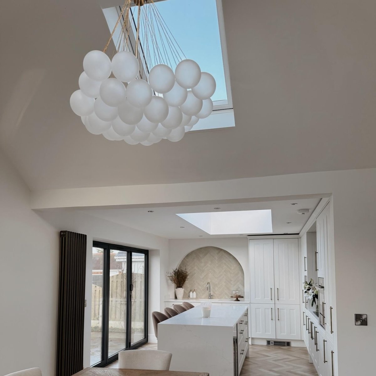 Bubble Cluster Chandelier | Statement Ceiling Light For Dining Room Living Room
