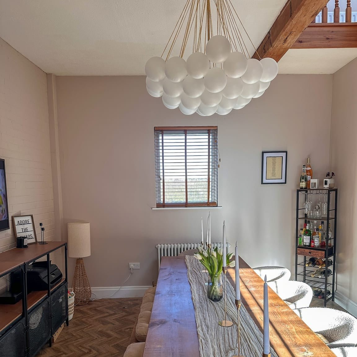 Bubble Cluster Chandelier | Statement Ceiling Light For Dining Room Living Room