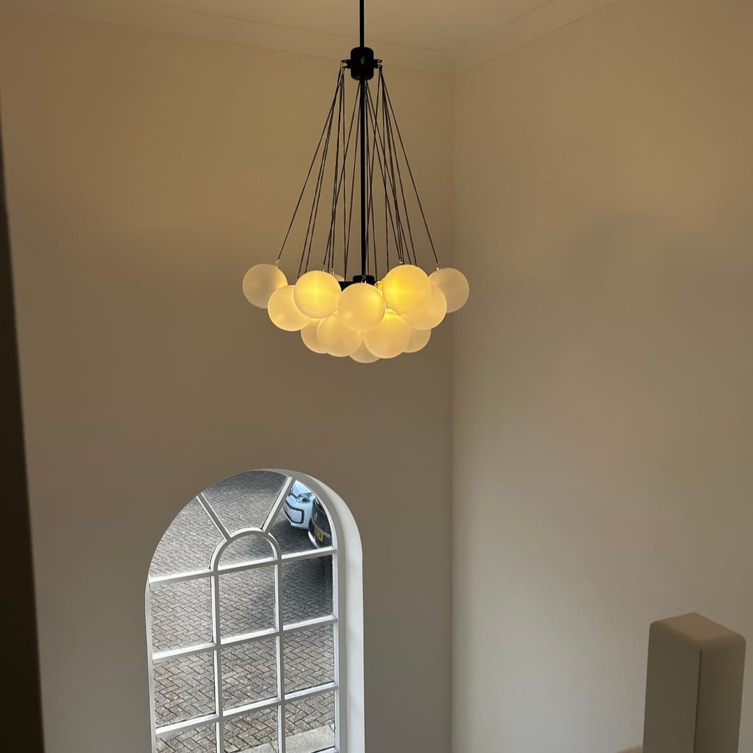 Bubble Cluster Chandelier | Statement Ceiling Light For Dining Room Living Room