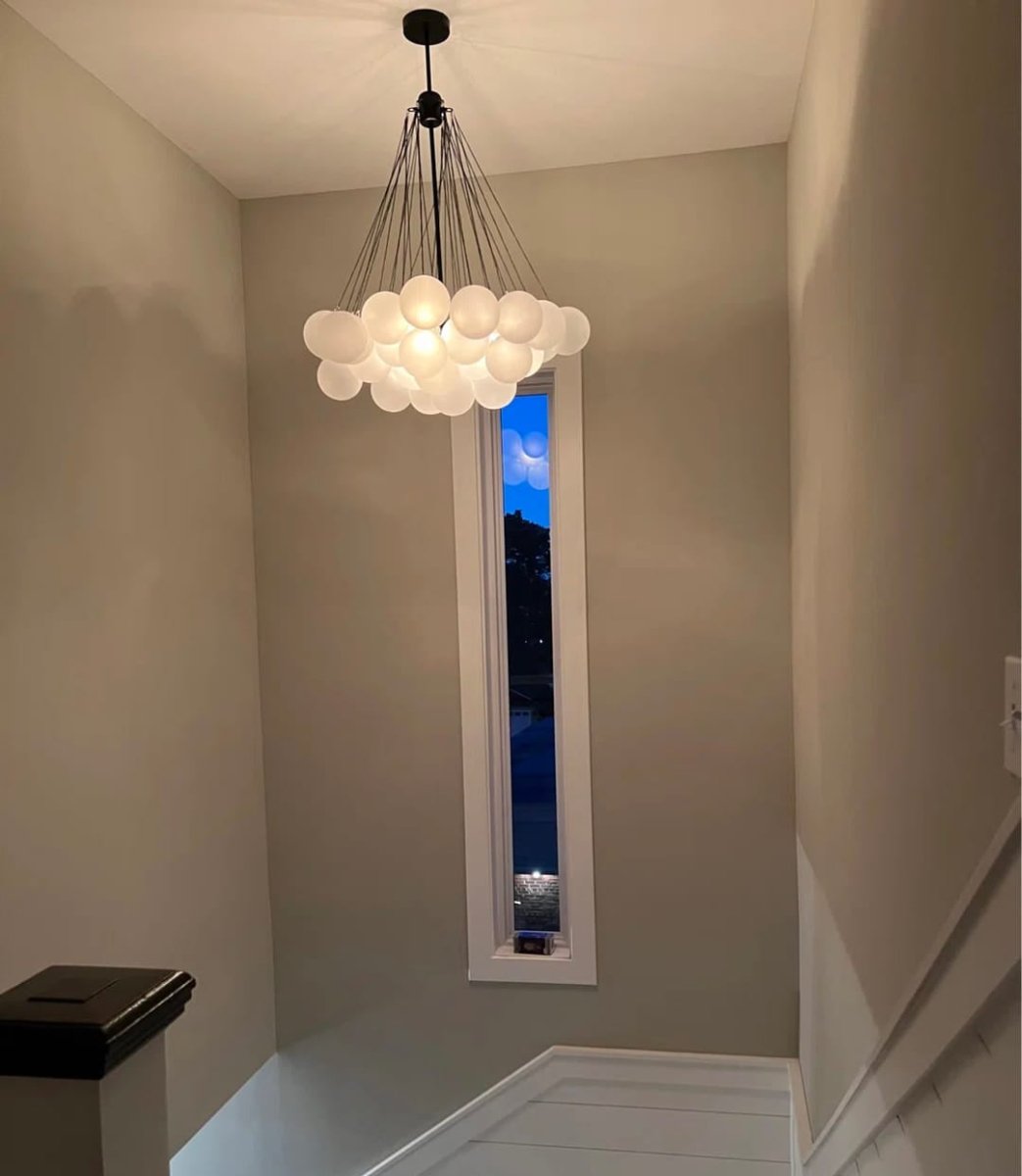 Bubble Cluster Chandelier | Statement Ceiling Light For Dining Room Living Room