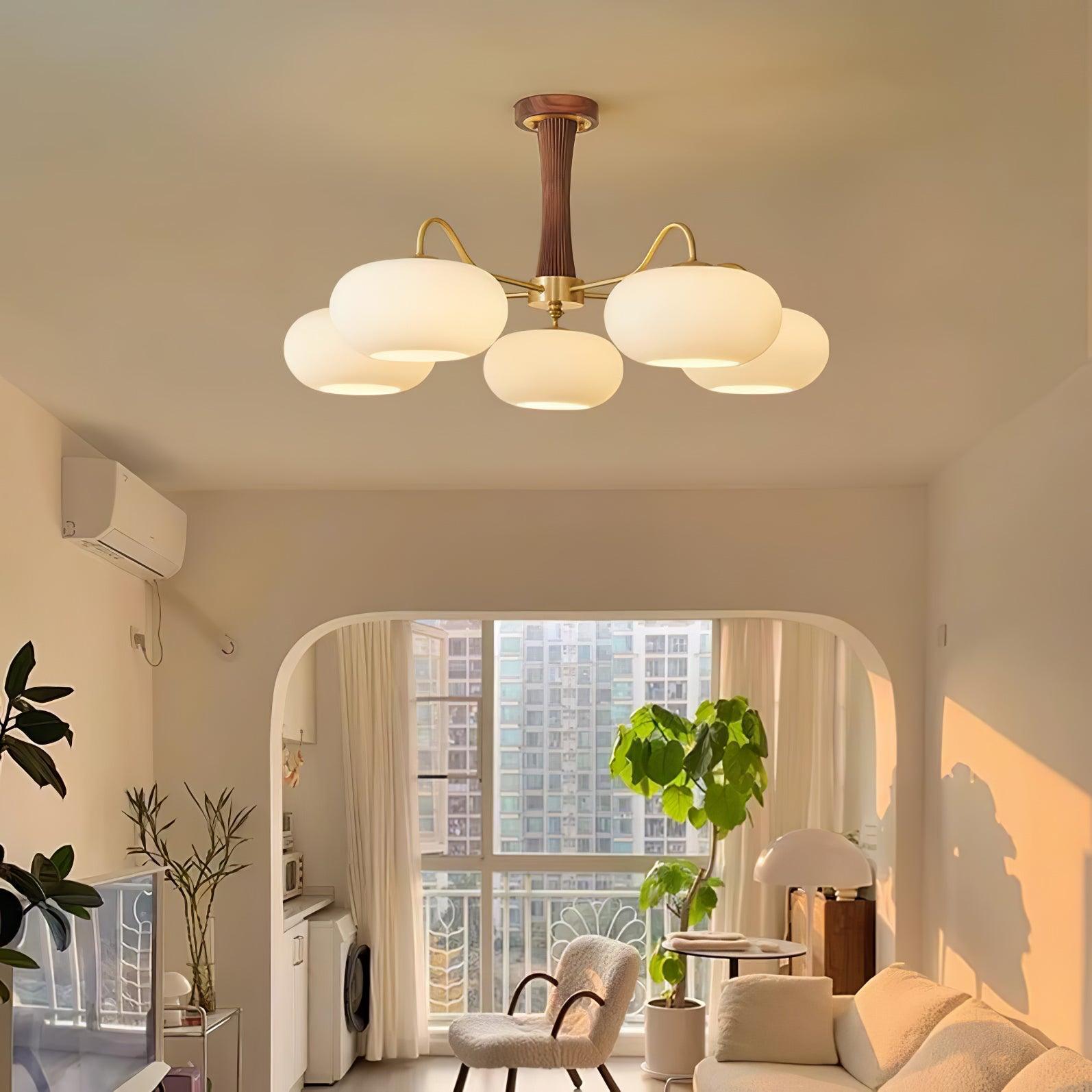 Dome Ceiling Light Semi Flush Chandelier