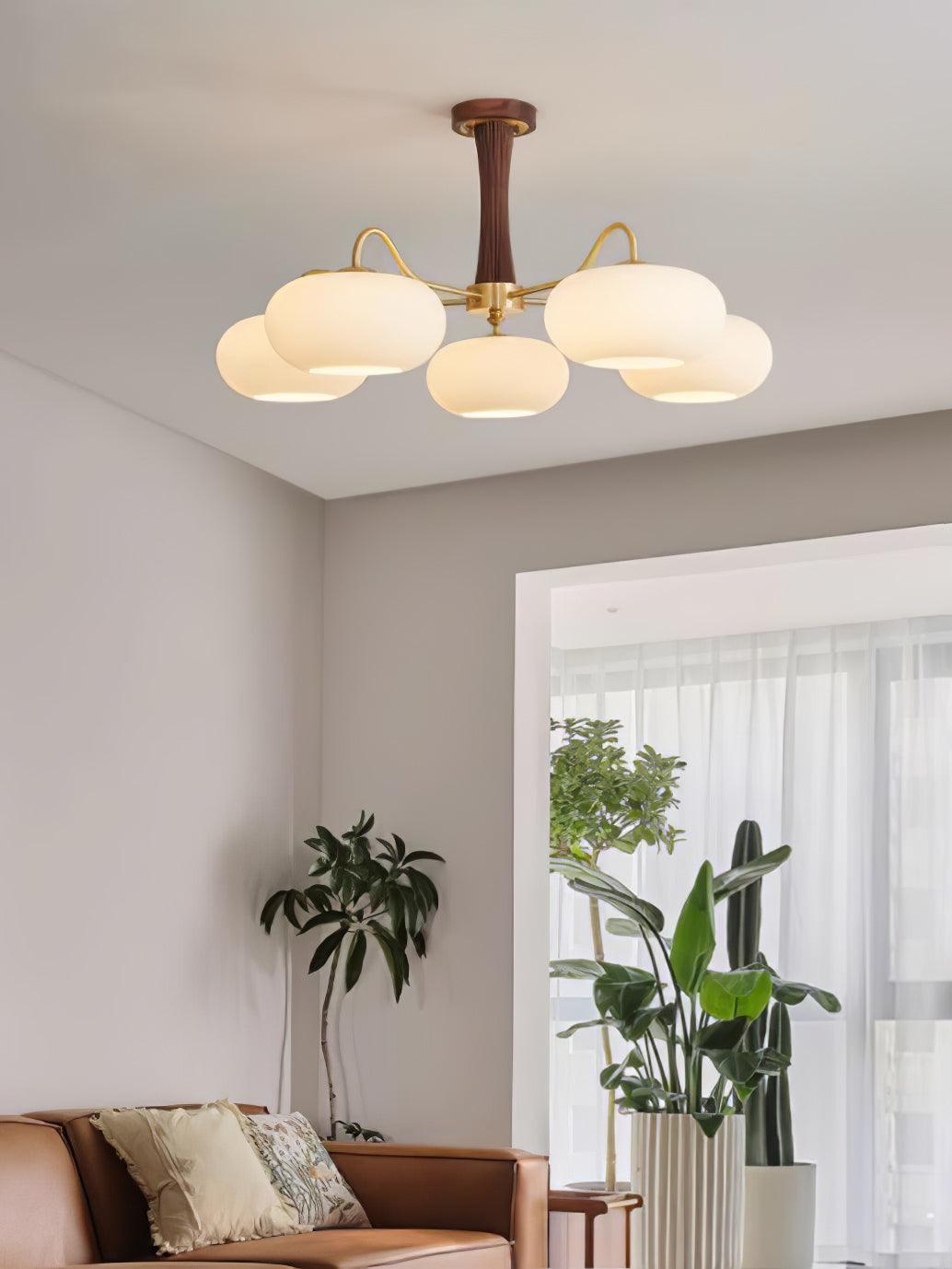 Dome Ceiling Light Semi Flush Chandelier