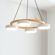Ring Chandelier with Bird Detail | Pendant Light
