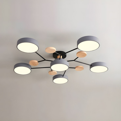 LED Ceiling Light | Multi Head Flush Mount For Bedroom Living Room