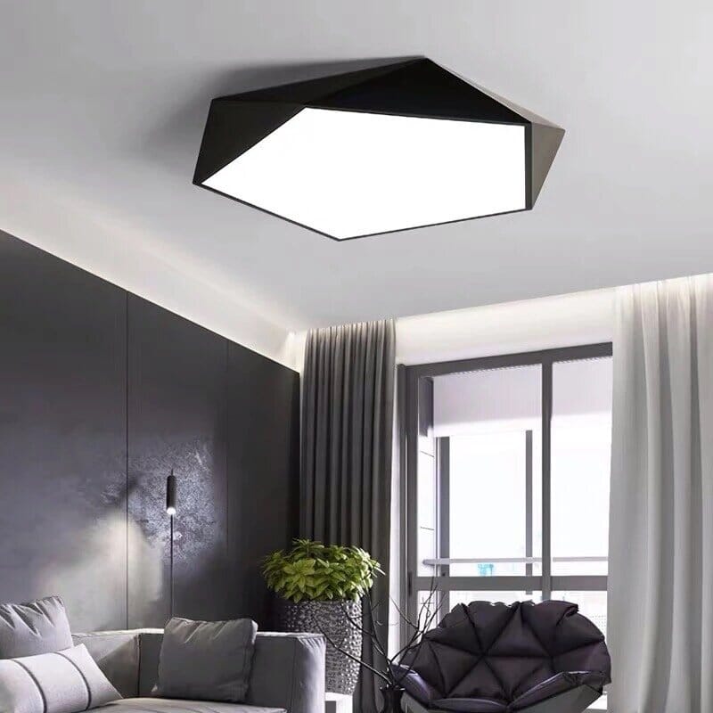 Geometric Ceiling Light | Dimmable LED Flush Mount