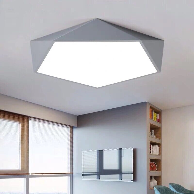 Geometric Ceiling Light | Dimmable LED Flush Mount